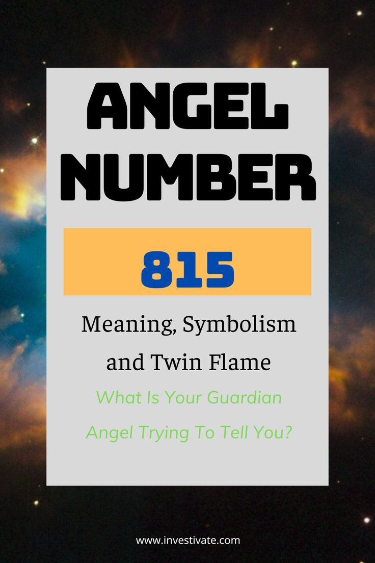 815 angel number