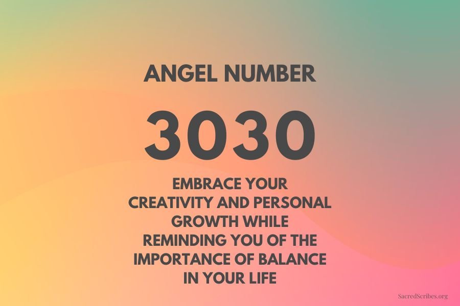 Angel Number 3030 Meaning: Unlock Creativity and Joy for a Fulfilling Life