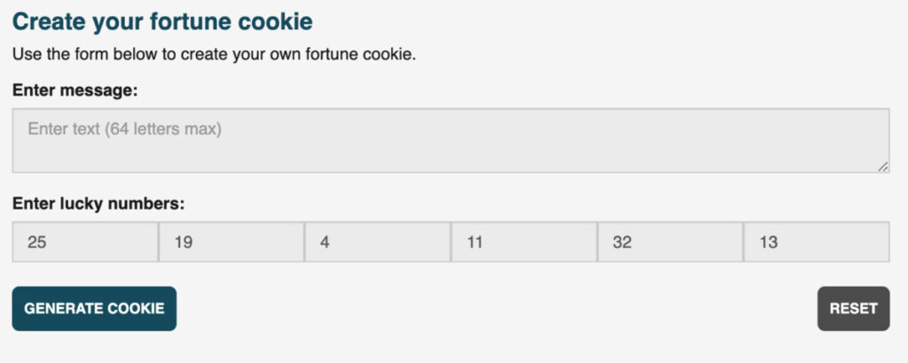 Get Your Fortune Cookie Numbers: Random Number Generator Tool