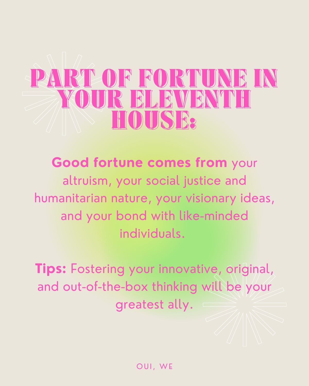 What Does the Part of Fortune in the 11th House Reveal About Your Luck and Creativity?