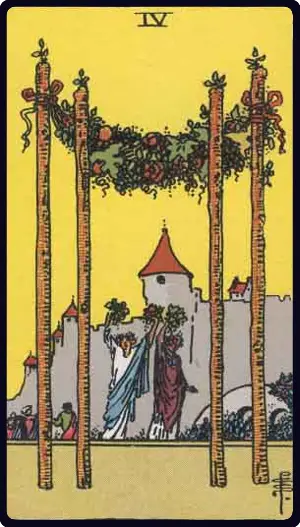 Unlock the Joy of the Four of Wands Tarot: Prosperity, Happiness, and Success