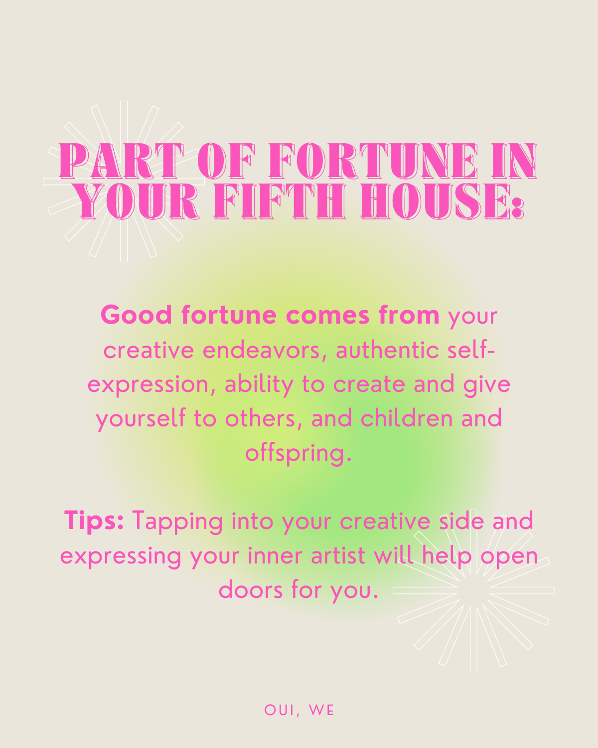 How Part of Fortune in the 5th House Brings Happiness through Creativity