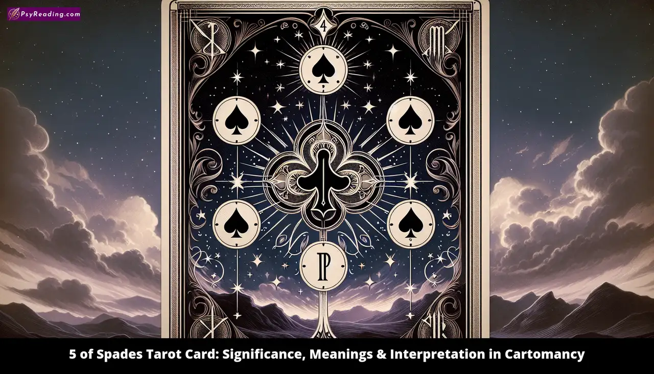 Exploring 5 of Spades Tarot: Symbolism and Life Lessons