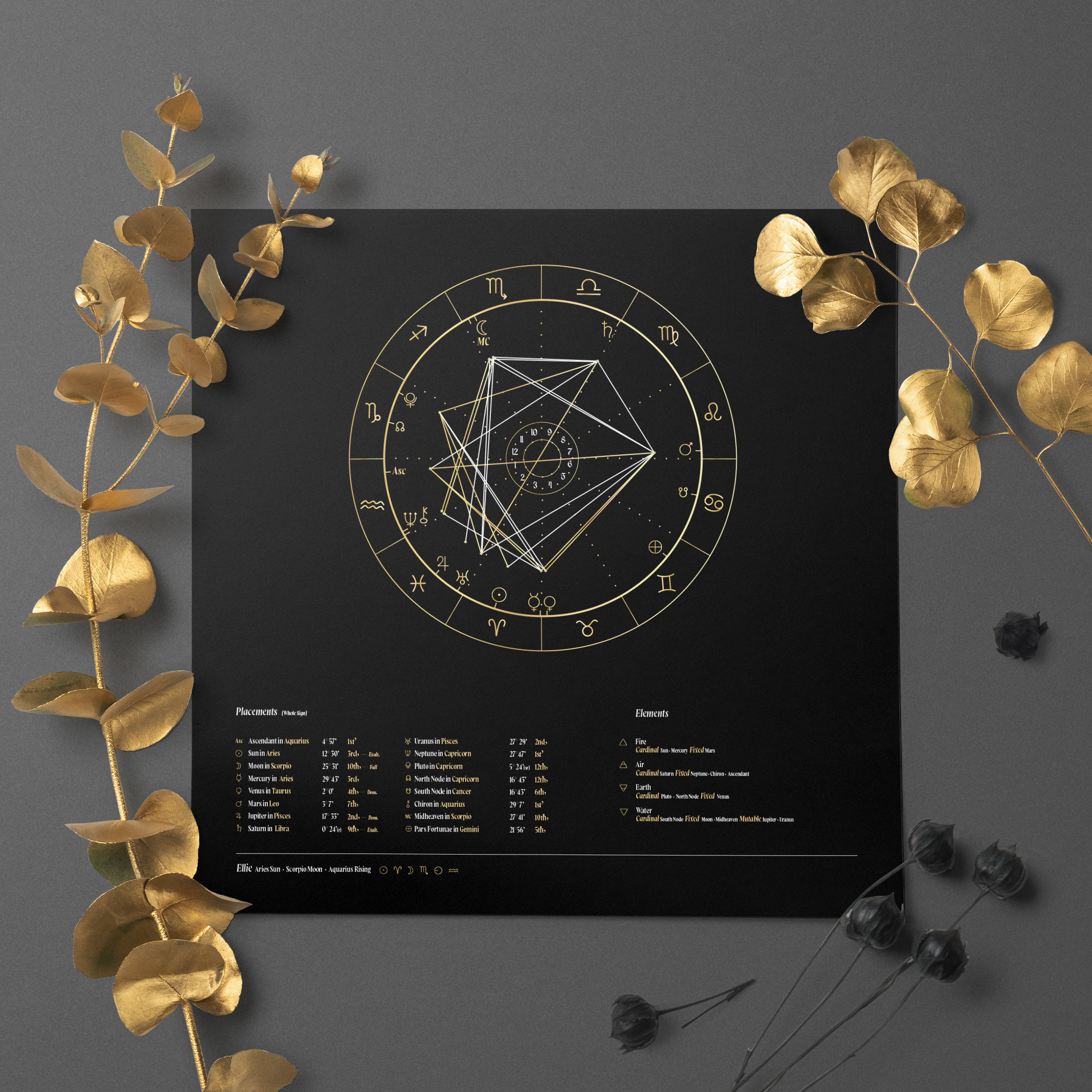 Unique Gift Idea: A Custom Astrology Birth Chart Gift They Will Never Forget!